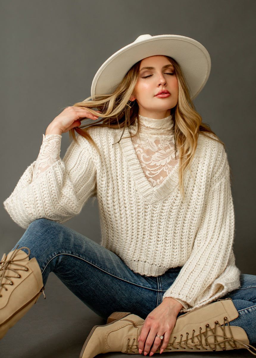 Iris Top in Cream sold by Joyfolie product image thumbnail 4