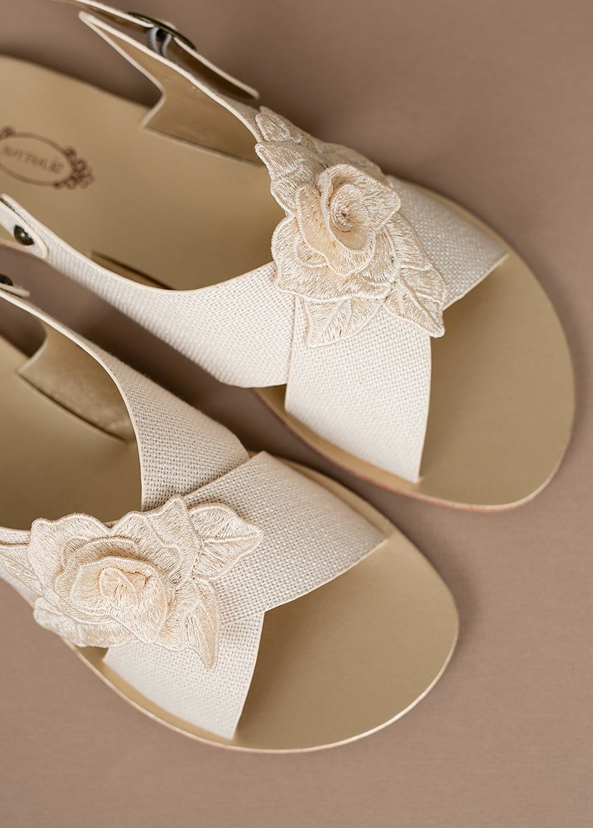 Women's Aria Sandal in Gardenia sold by Joyfolie product image thumbnail 3