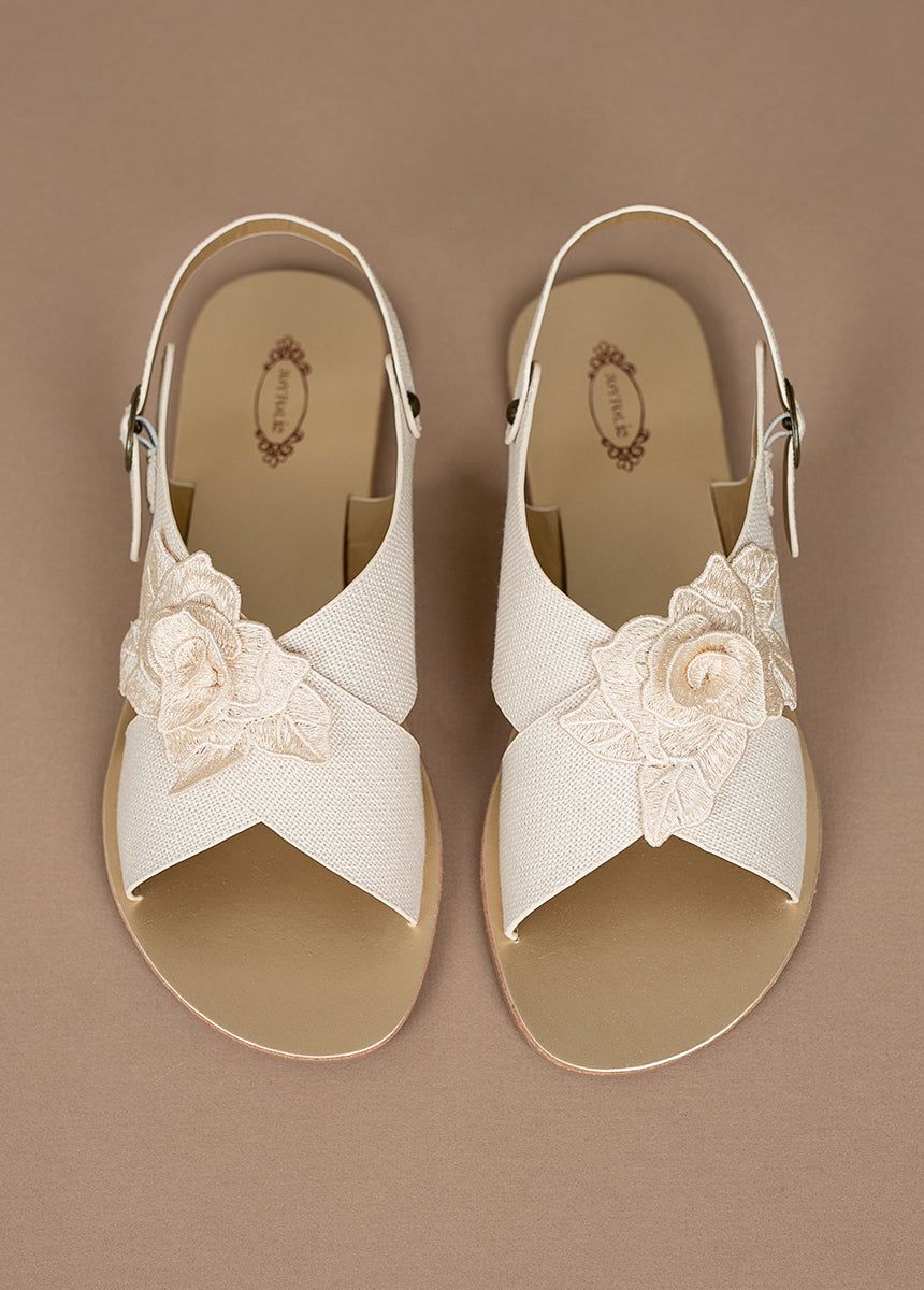 Women's Aria Sandal in Gardenia sold by Joyfolie product image thumbnail 4