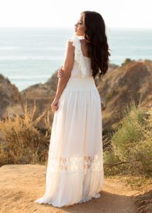 Dawn Dress in Cream sold by Joyfolie