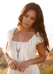 Dawn Dress in Cream sold by Joyfolie
