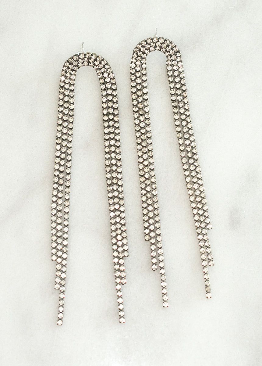 Calliope Earrings in Matte Antique Brass sold by Joyfolie