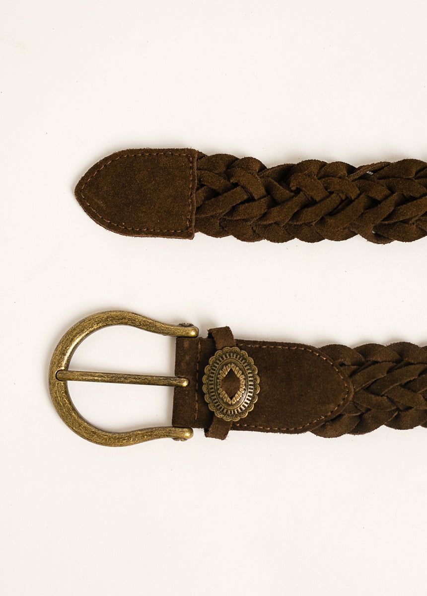 Winslow Leather Belt in Nutmeg sold by Joyfolie product image thumbnail 4