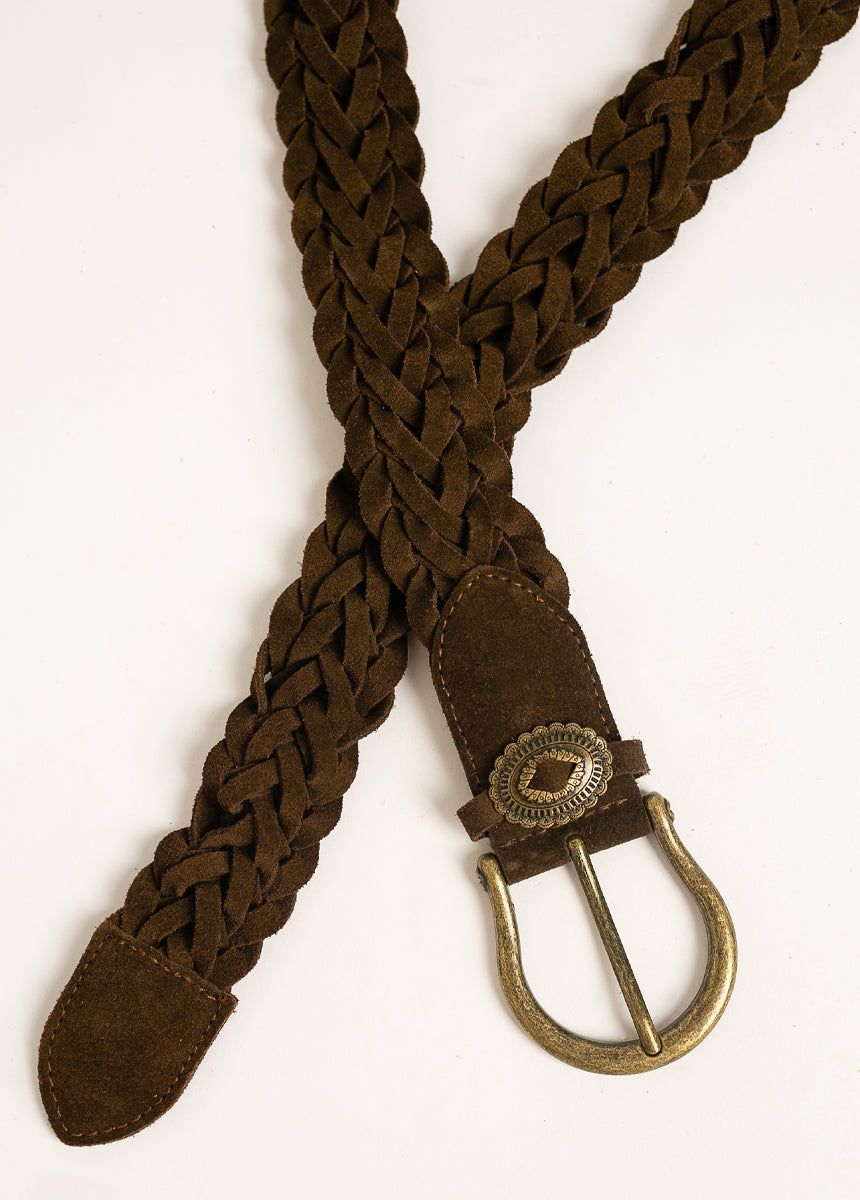 Winslow Leather Belt in Nutmeg sold by Joyfolie