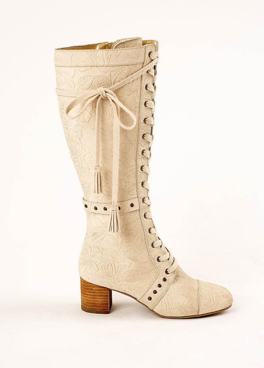 Marita Tall Boot in Bone sold by Joyfolie product image thumbnail 2