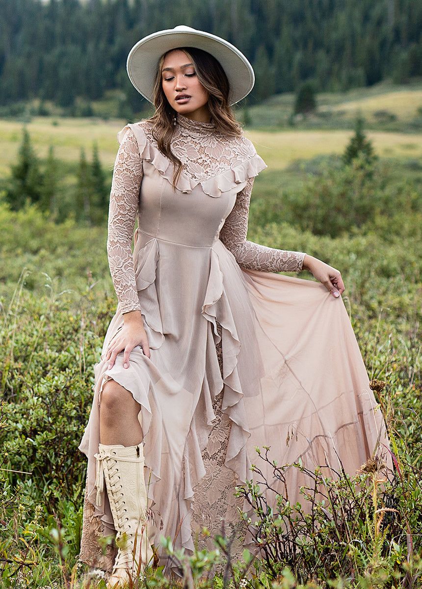 Marita Tall Boot in Bone sold by Joyfolie product image thumbnail 5