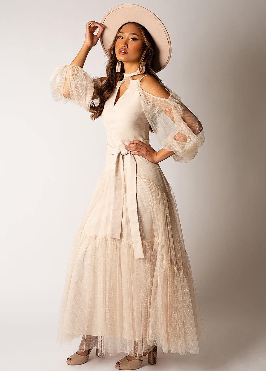 Halo Bridal Hat in Shell sold by Joyfolie product image thumbnail 4