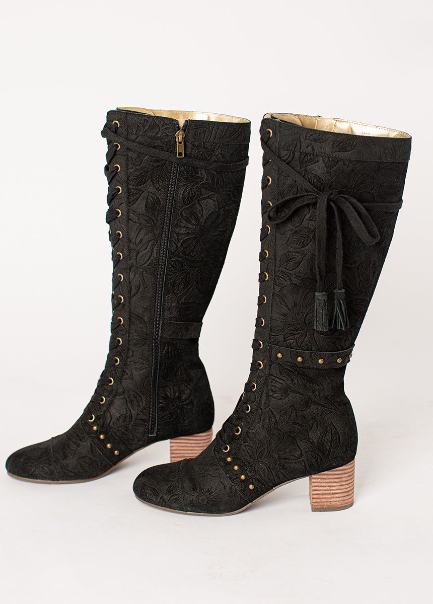 Marita Tall Boot in Washed Black sold by Joyfolie product image thumbnail 4