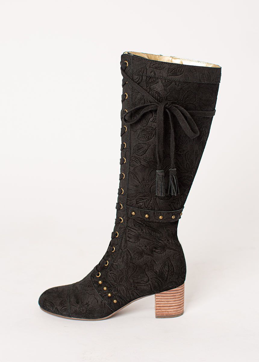 Marita Tall Boot in Washed Black sold by Joyfolie product image thumbnail 2