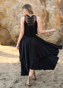 Delfina Top in Black sold by Joyfolie
