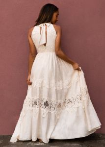 Alondra Dress in Gardenia sold by Joyfolie