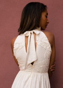 Alondra Dress in Gardenia sold by Joyfolie