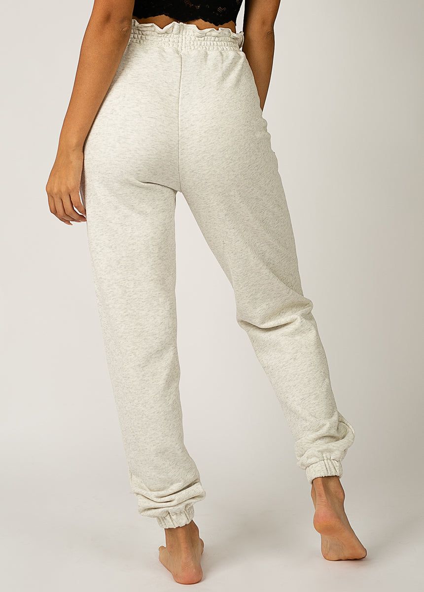 Nadia Sweatpants in Heather Oat sold by Joyfolie product image thumbnail 3