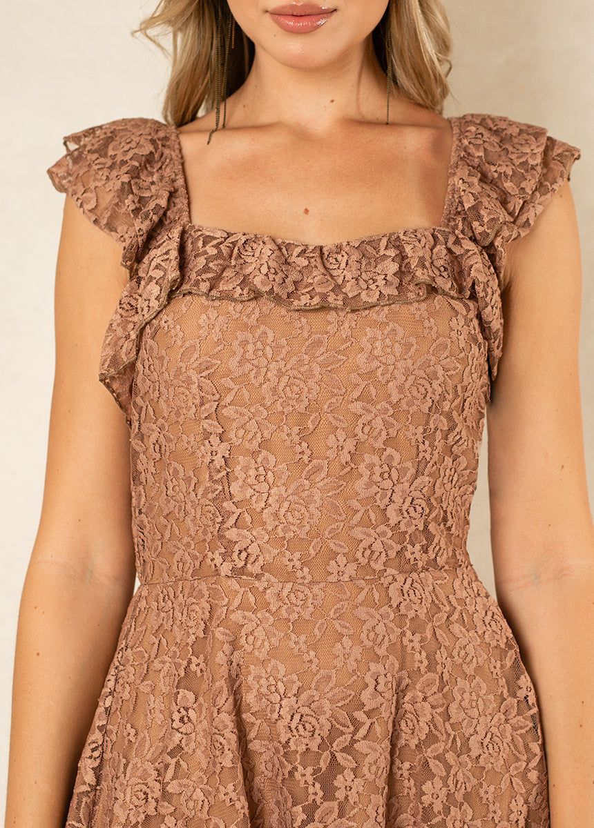 Bette Bridesmaid Dress in Brown Sugar sold by Joyfolie product image thumbnail 3