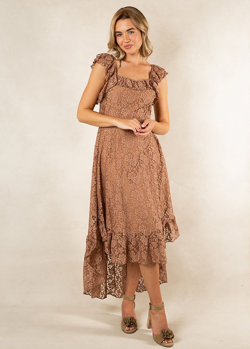 Bette Bridesmaid Dress in Brown Sugar sold by Joyfolie product image thumbnail 4