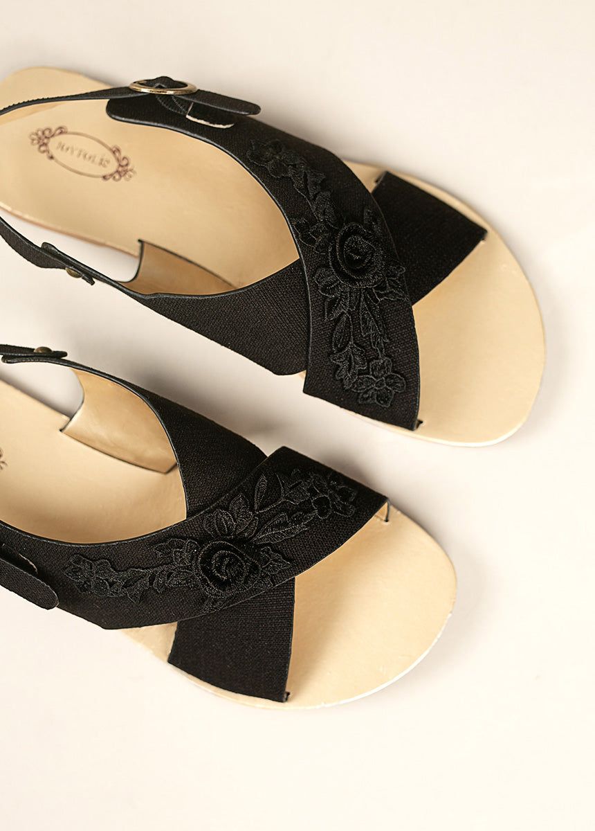 Women's Aria Sandal in Black sold by Joyfolie product image thumbnail 4