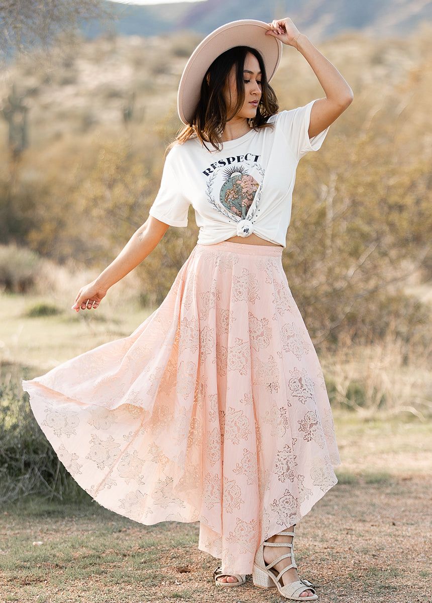 Minju Skirt in Blush sold by Joyfolie product image thumbnail 2