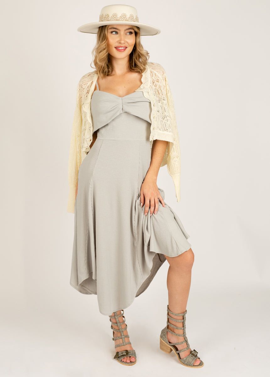 Madorah Dress in Dove sold by Joyfolie product image thumbnail 4
