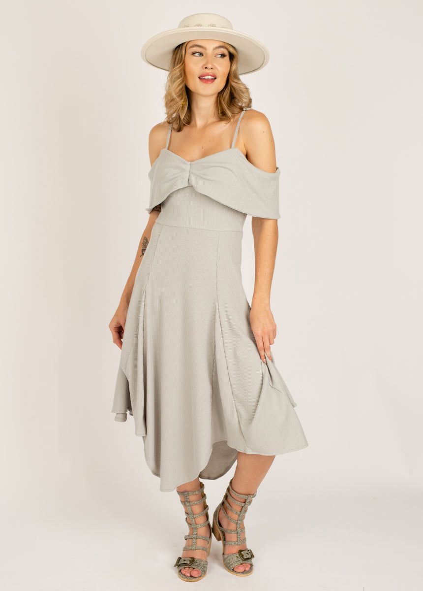 Madorah Dress in Dove sold by Joyfolie product image thumbnail 3
