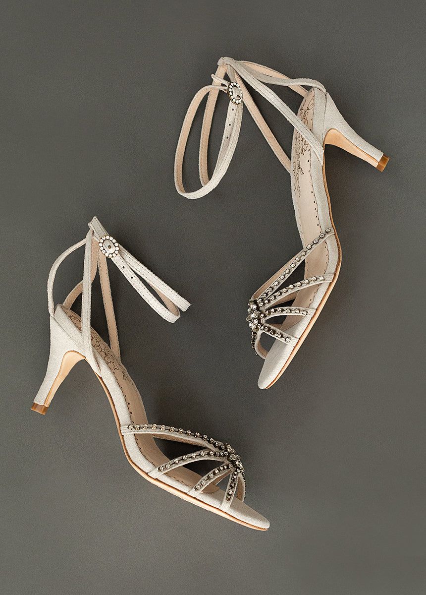 Maelyn Leather Heel in Silver sold by Joyfolie product image thumbnail 3