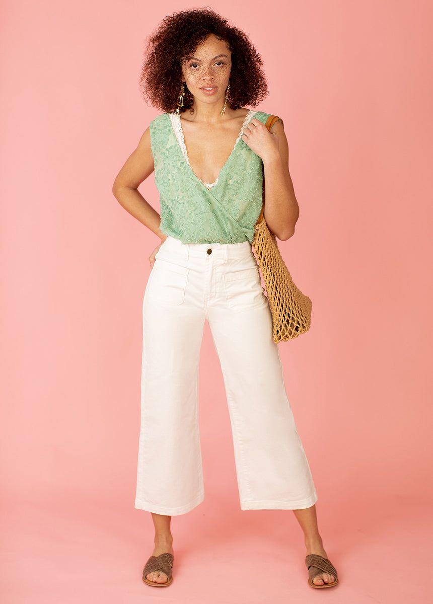 Floraine Bodysuit in Matcha sold by Joyfolie product image thumbnail 3