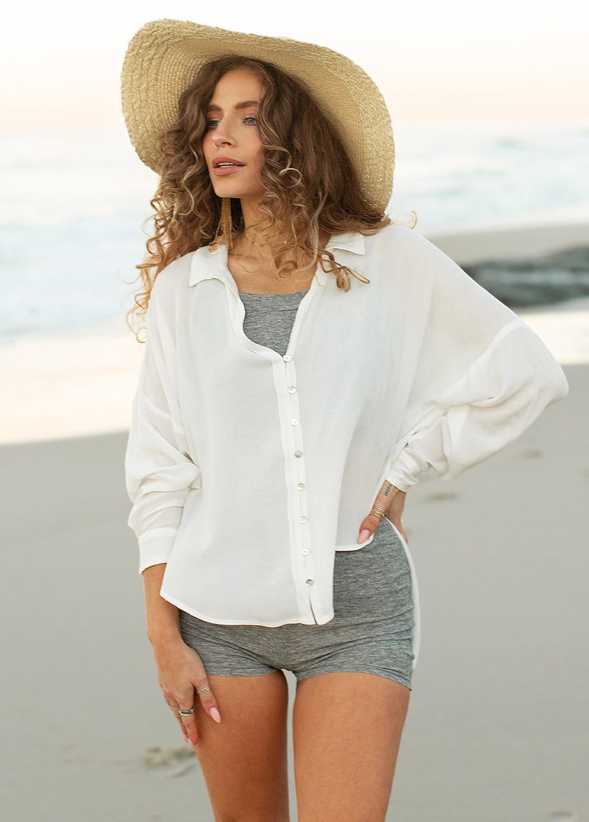 Marika Top in Ecru sold by Joyfolie product image thumbnail 2