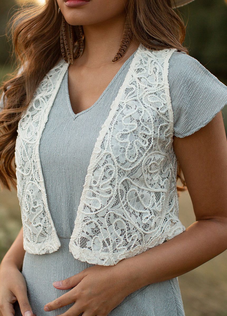 Jessah Dress in Dusty Blue sold by Joyfolie product image thumbnail 5