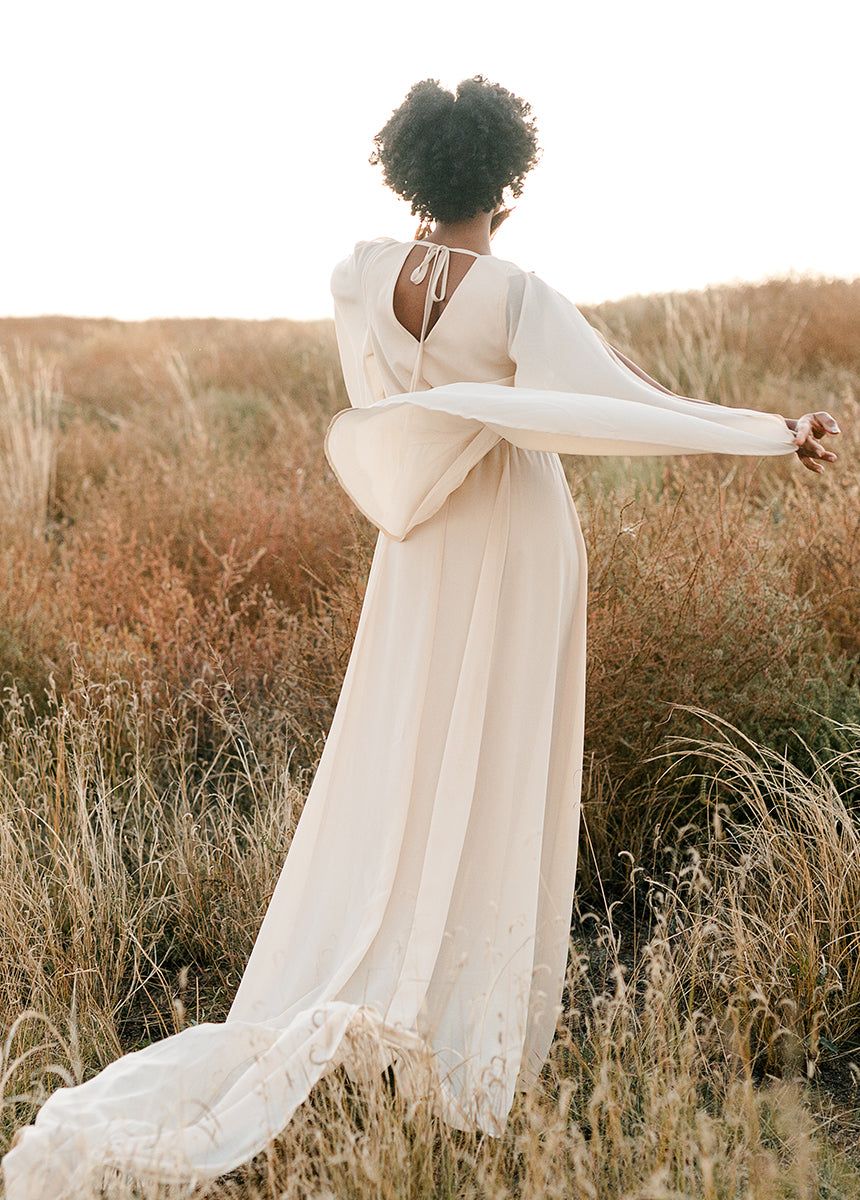 Nerina Dress in Ecru sold by Joyfolie product image thumbnail 3