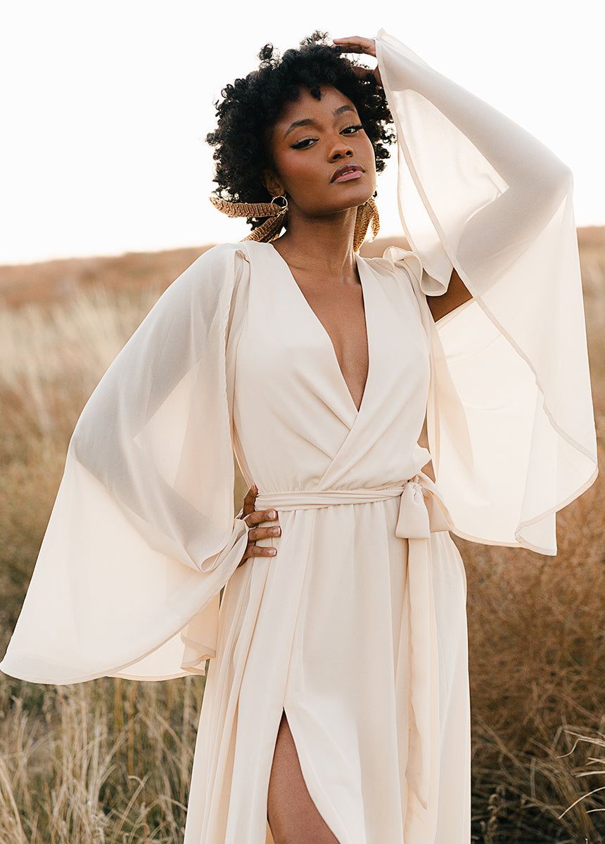 Nerina Dress in Ecru sold by Joyfolie product image thumbnail 4