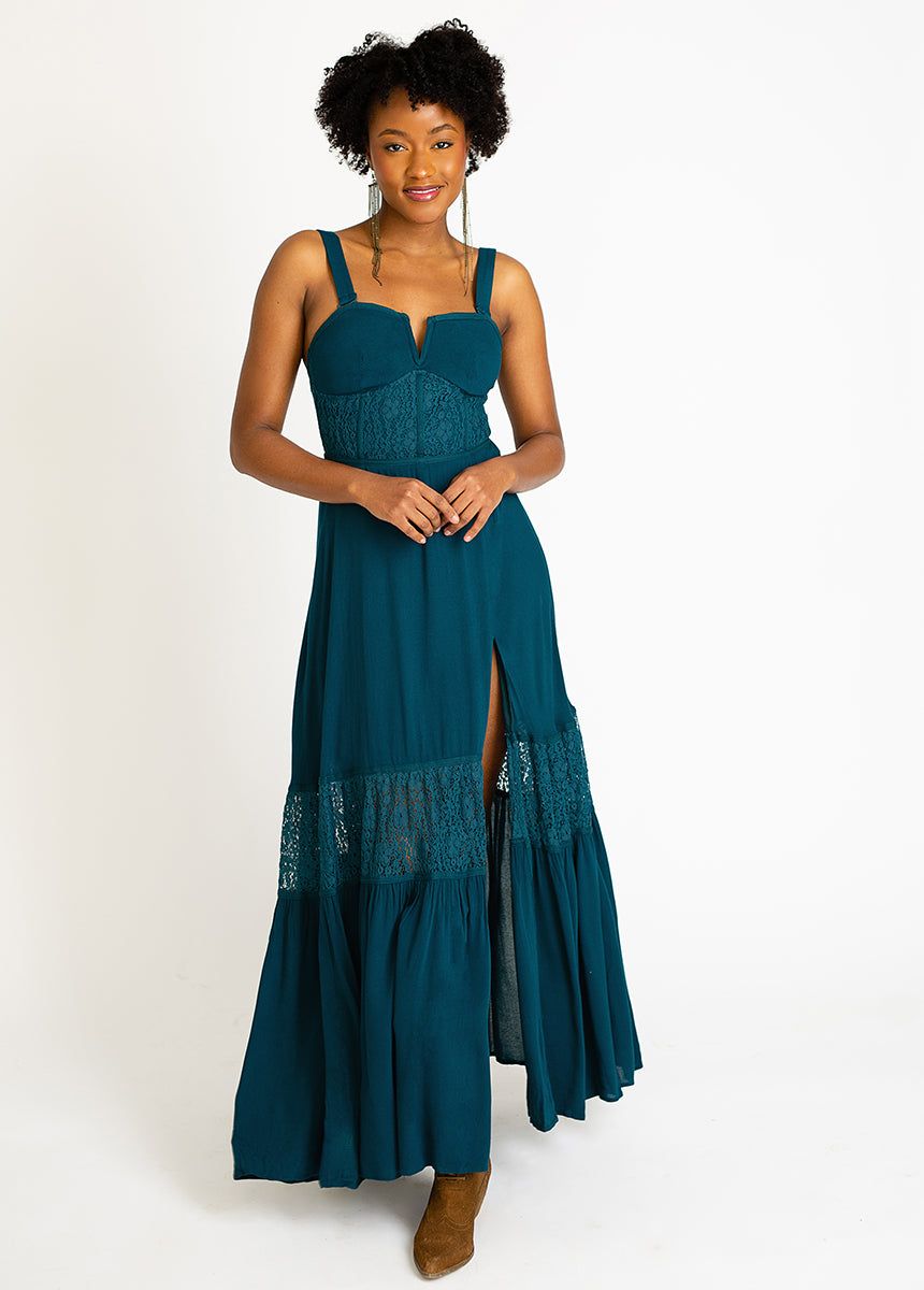 Rinnah Dress in Deep Ocean sold by Joyfolie product image thumbnail 5