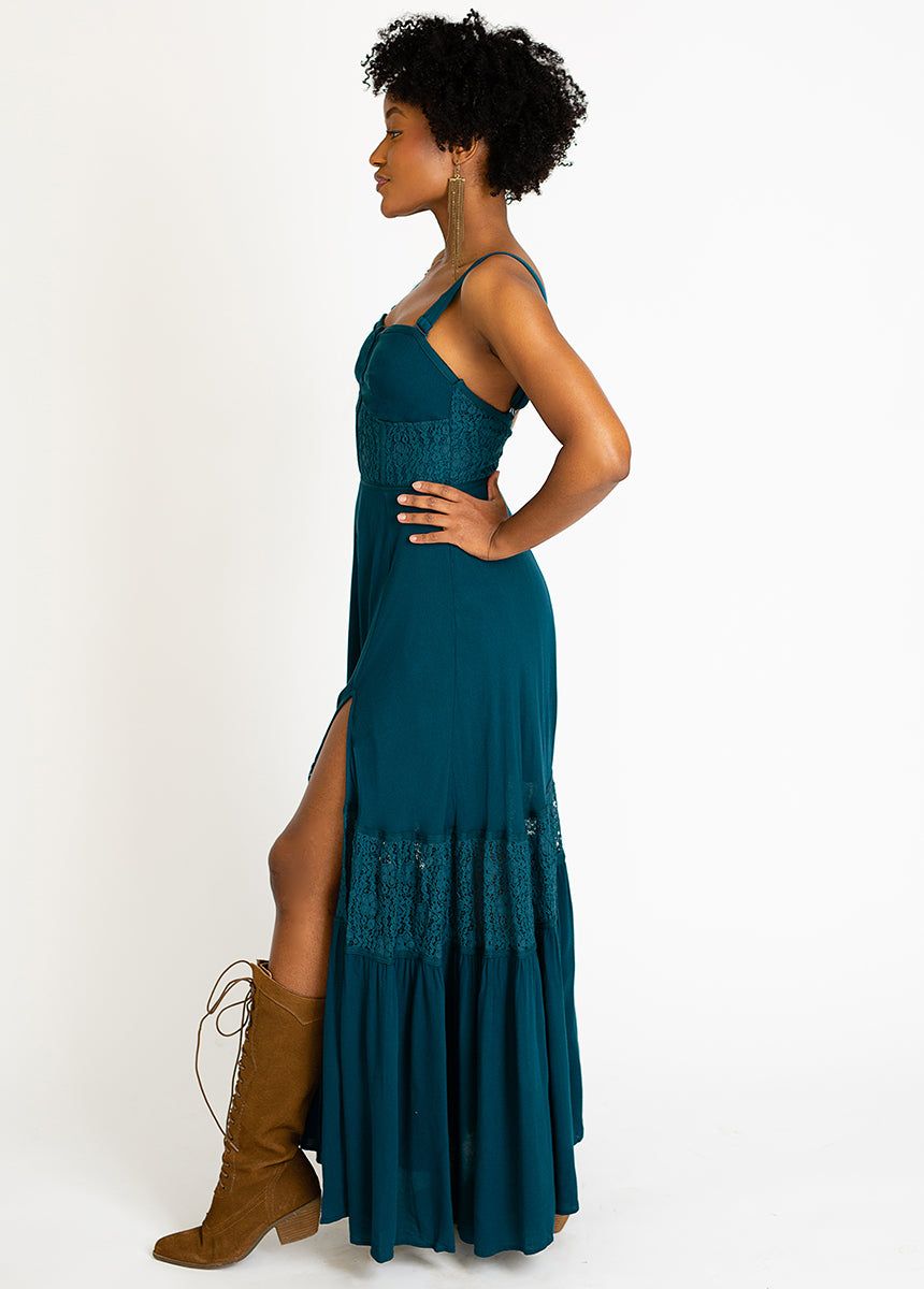 Rinnah Dress in Deep Ocean sold by Joyfolie product image thumbnail 3