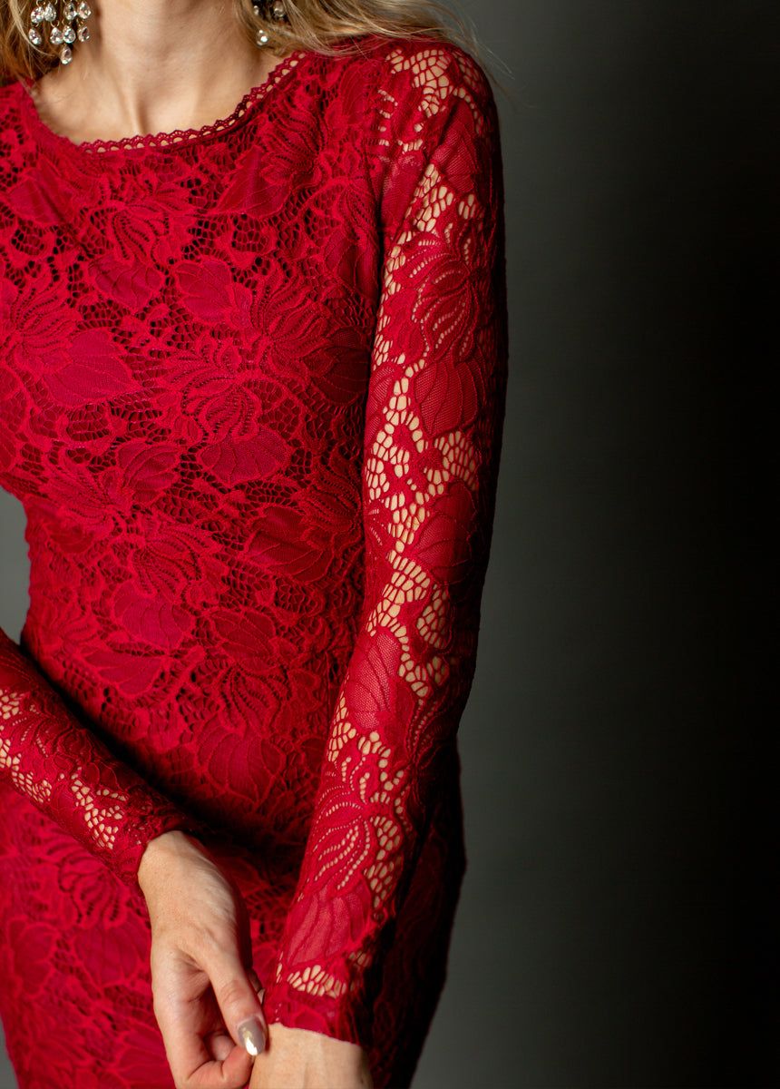 Iman Dress in Barberry sold by Joyfolie product image thumbnail 3