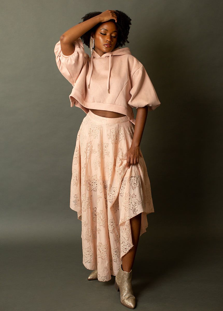 Matyson Hoodie in Blush sold by Joyfolie product image thumbnail 5