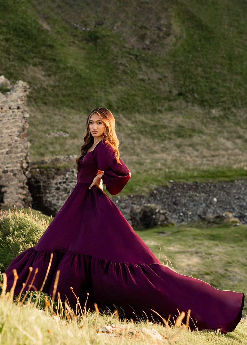 Lorna Impact Dress in Plum sold by Joyfolie product image thumbnail 4