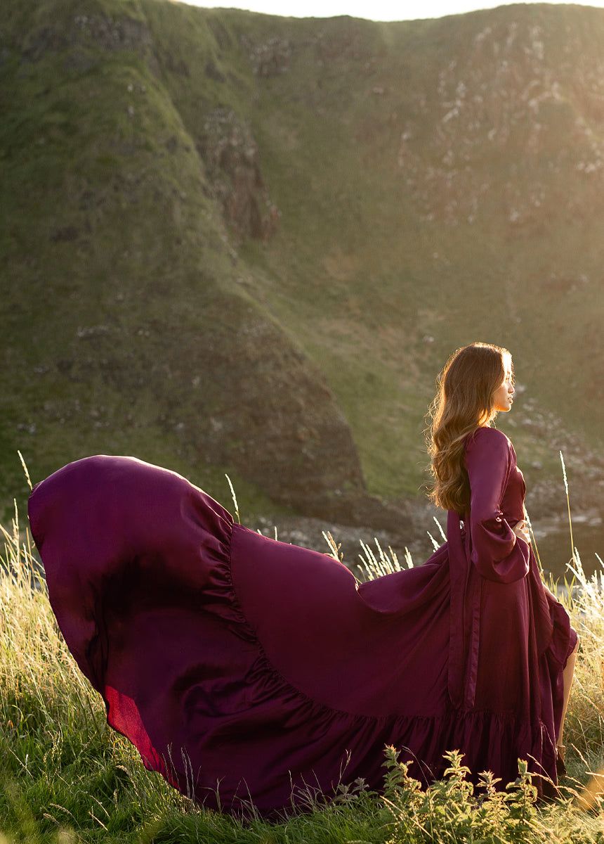 Lorna Impact Dress in Plum sold by Joyfolie product image thumbnail 3