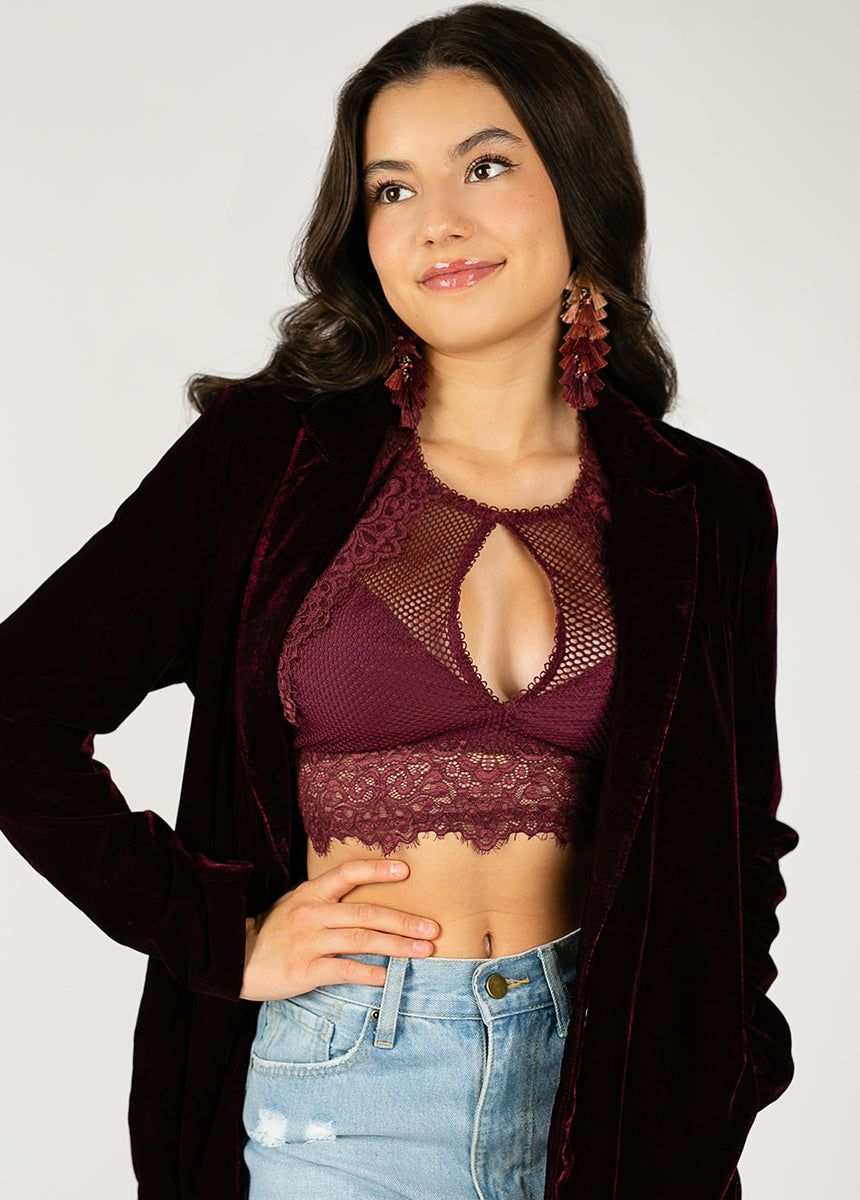 Myranda Bralette in Plum sold by Joyfolie product image thumbnail 3