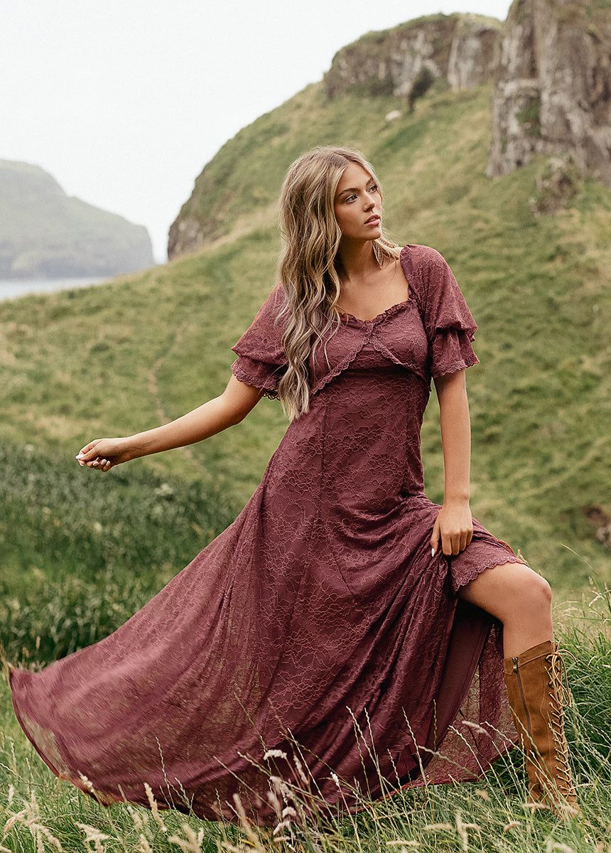 Julietta Dress in Mahogany sold by Joyfolie product image thumbnail 3