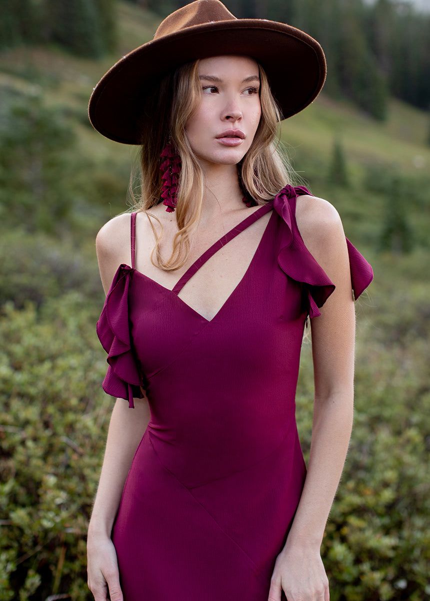 Bianka Dress in Rosewood sold by Joyfolie product image thumbnail 4