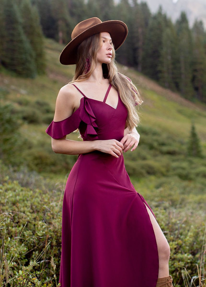 Bianka Dress in Rosewood sold by Joyfolie product image thumbnail 3