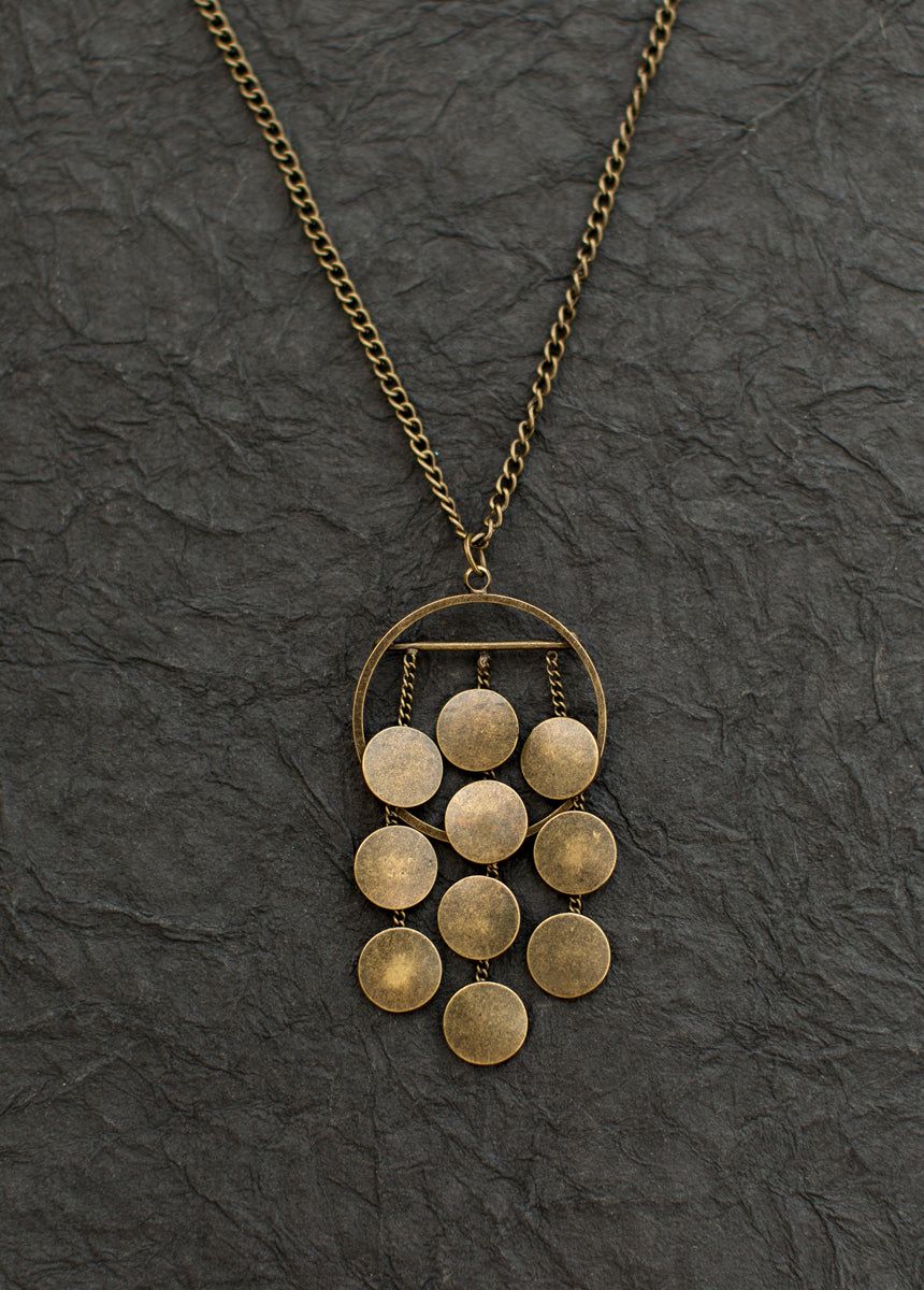 Petra Necklace in Antique Brass sold by Joyfolie
