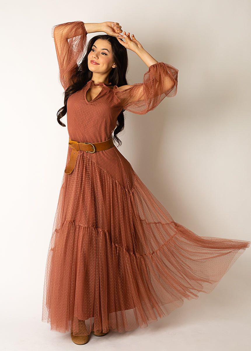Malani Dress in Rosette sold by Joyfolie product image thumbnail 5