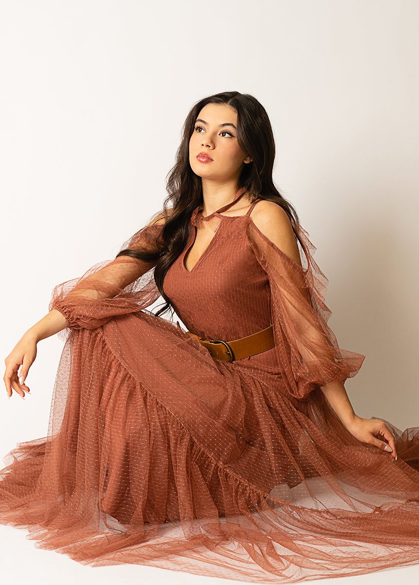 Malani Dress in Rosette sold by Joyfolie product image thumbnail 4