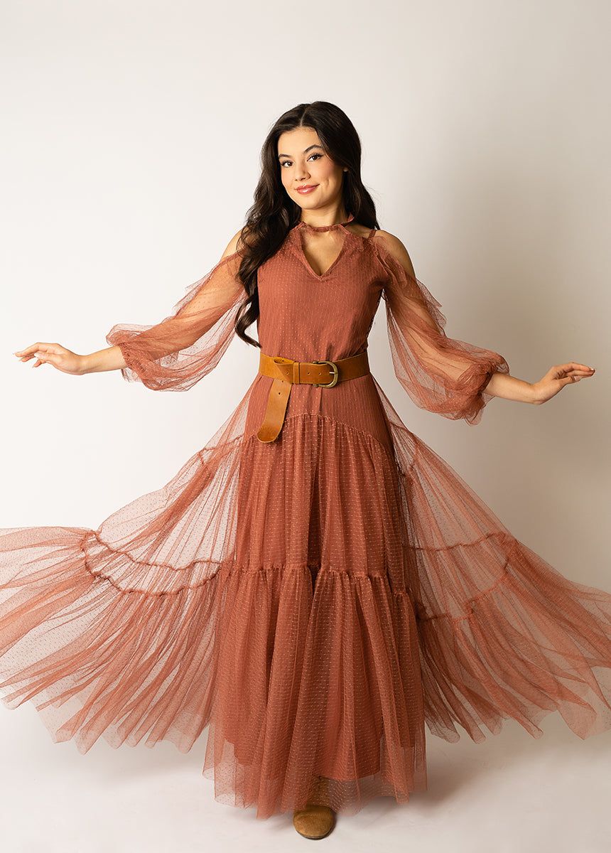 Malani Dress in Rosette sold by Joyfolie product image thumbnail 3