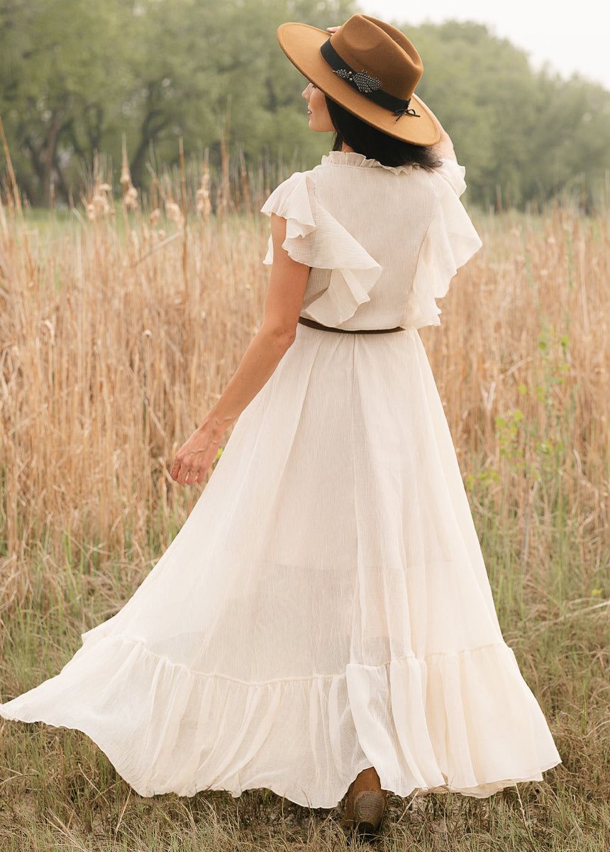 Cass Dress in Gardenia sold by Joyfolie product image thumbnail 4