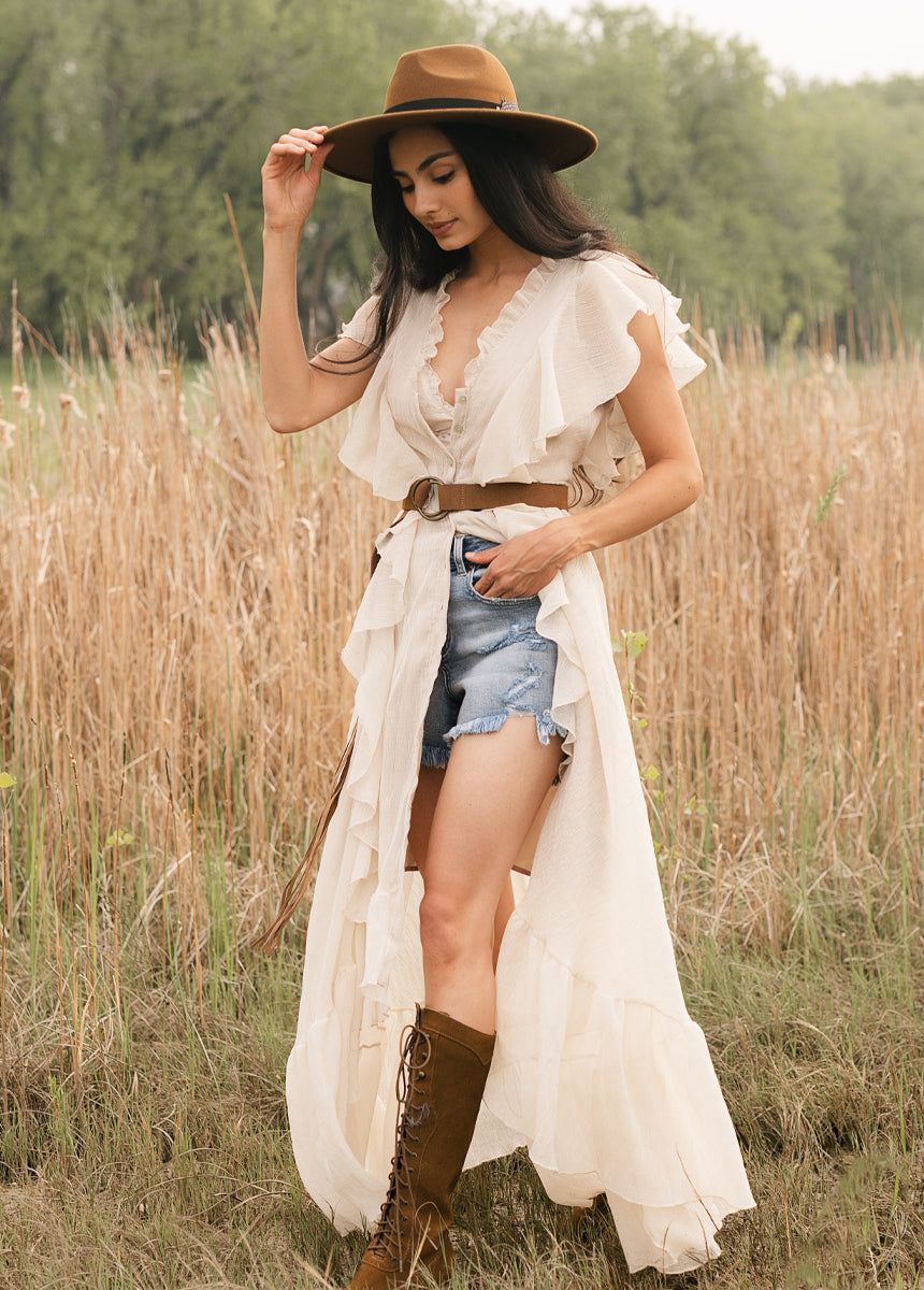 Cass Dress in Gardenia sold by Joyfolie product image thumbnail 2