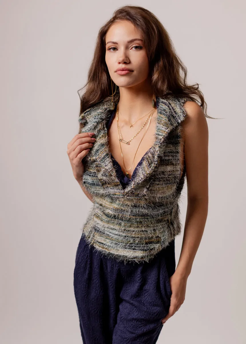 Bambi Top in Teal Multi sold by Joyfolie