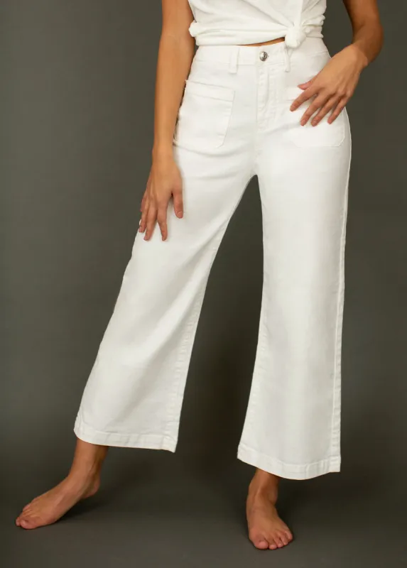 Avina Denim in White sold by Joyfolie