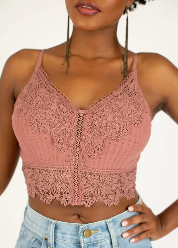 Martina Bralette in Ashe Rose sold by Joyfolie