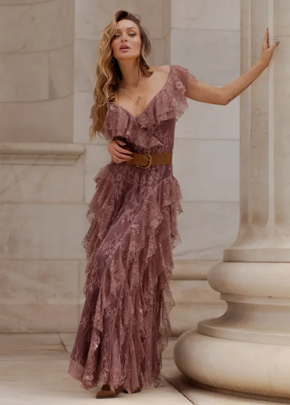 Sylvia Dress in Rosette (Lace Version) sold by Joyfolie