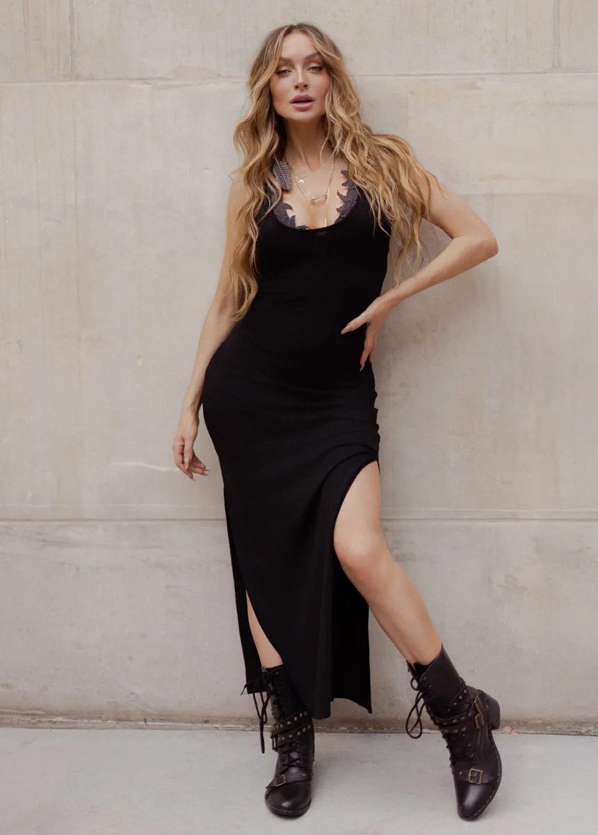 Soraya Dress in Black sold by Joyfolie